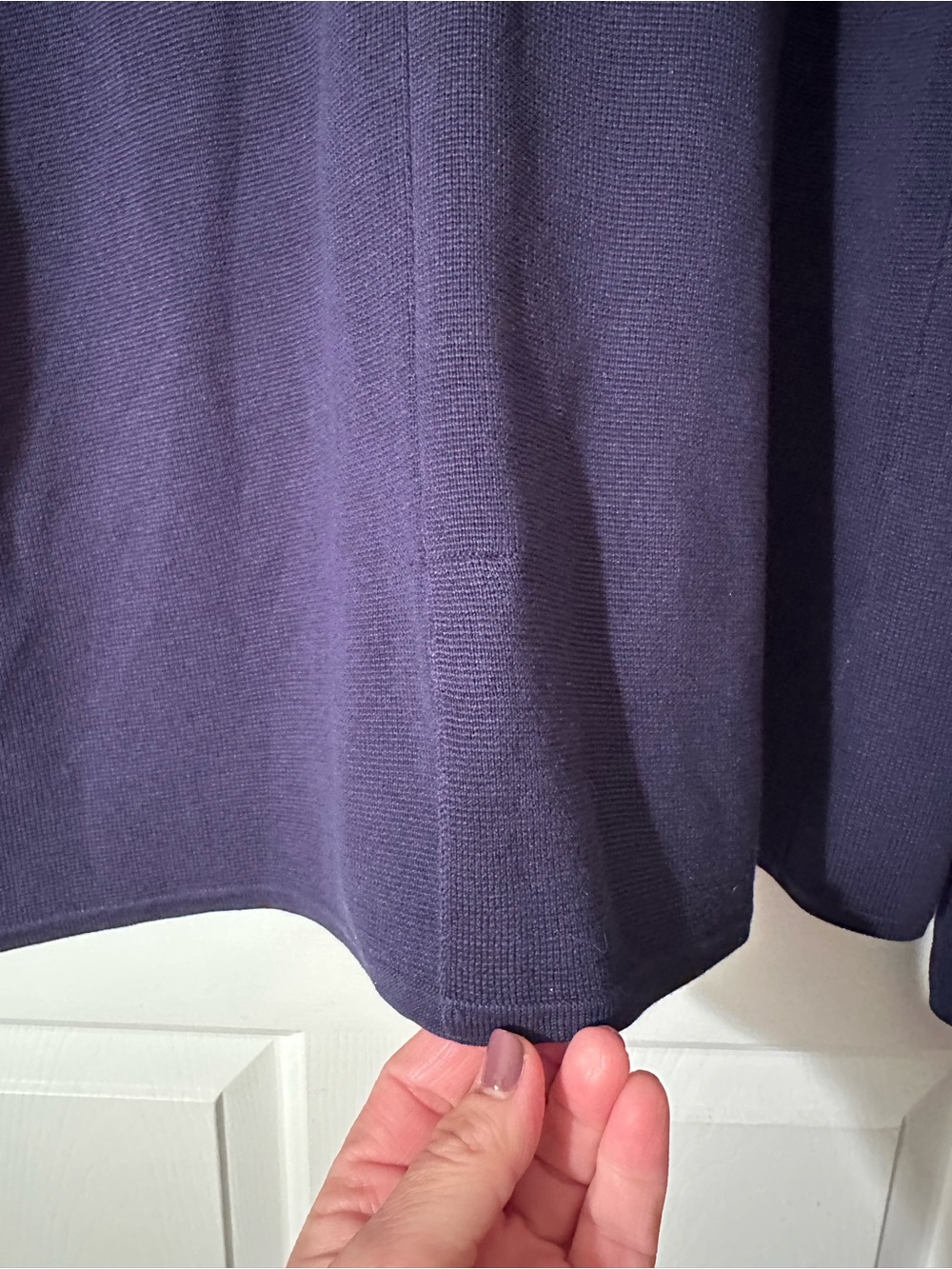EILEEN FISHER Lrg Old Money Quiet Luxury Blue Oval Jacket Silk Organic Cotton - Picture 15 of 16